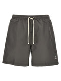 Gray Polyester Shorts