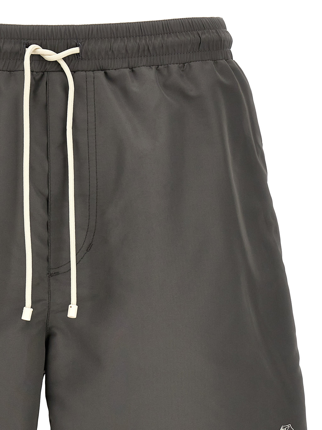 Gray Polyester Shorts