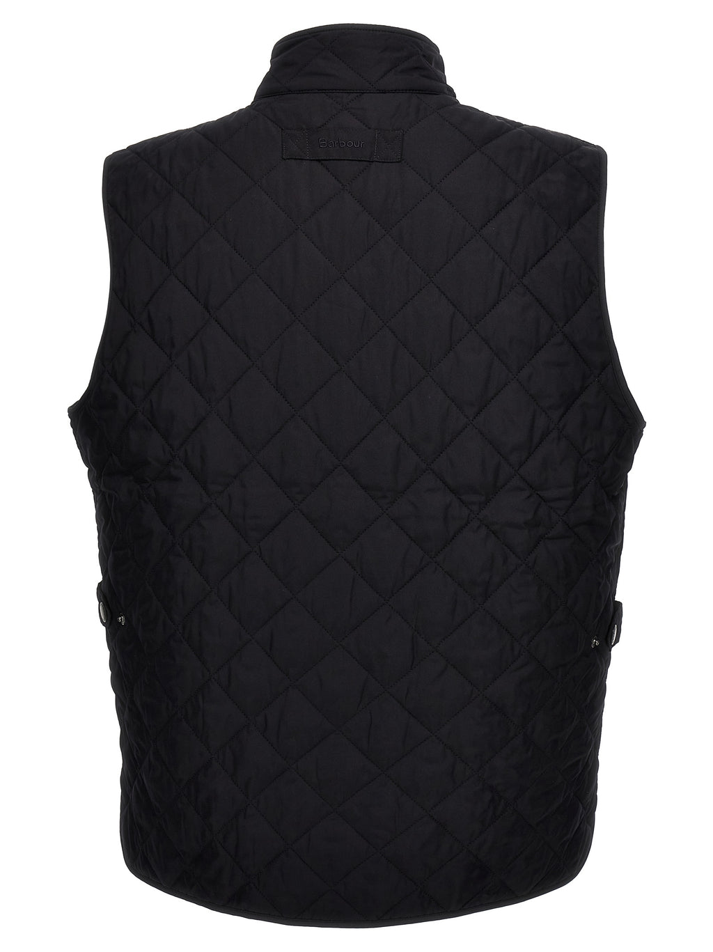 Blue Polyester Sleeveless Jacket