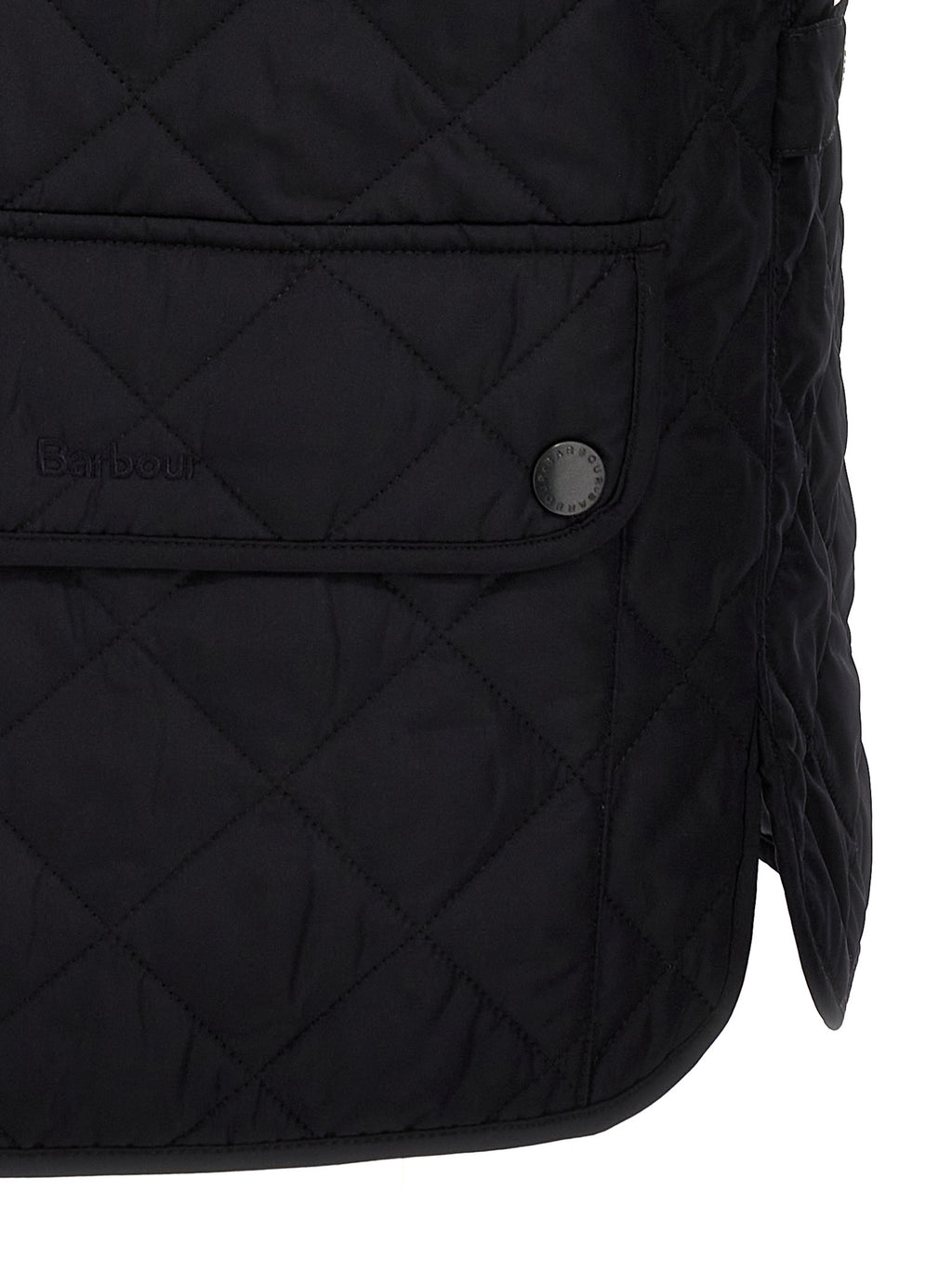 Blue Polyester Sleeveless Jacket