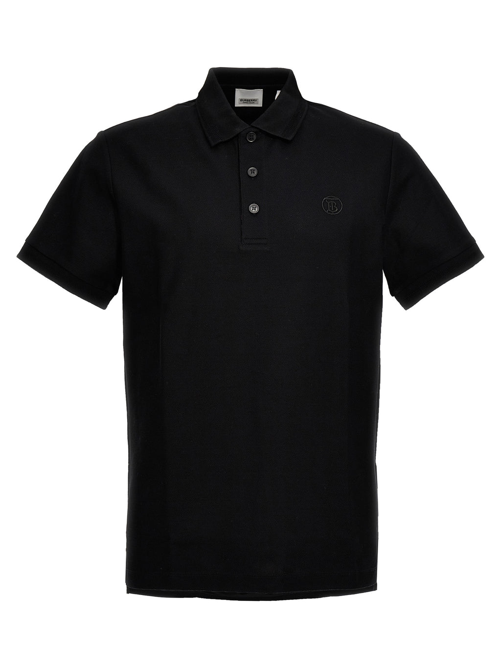 Black Cotton Polo Shirt