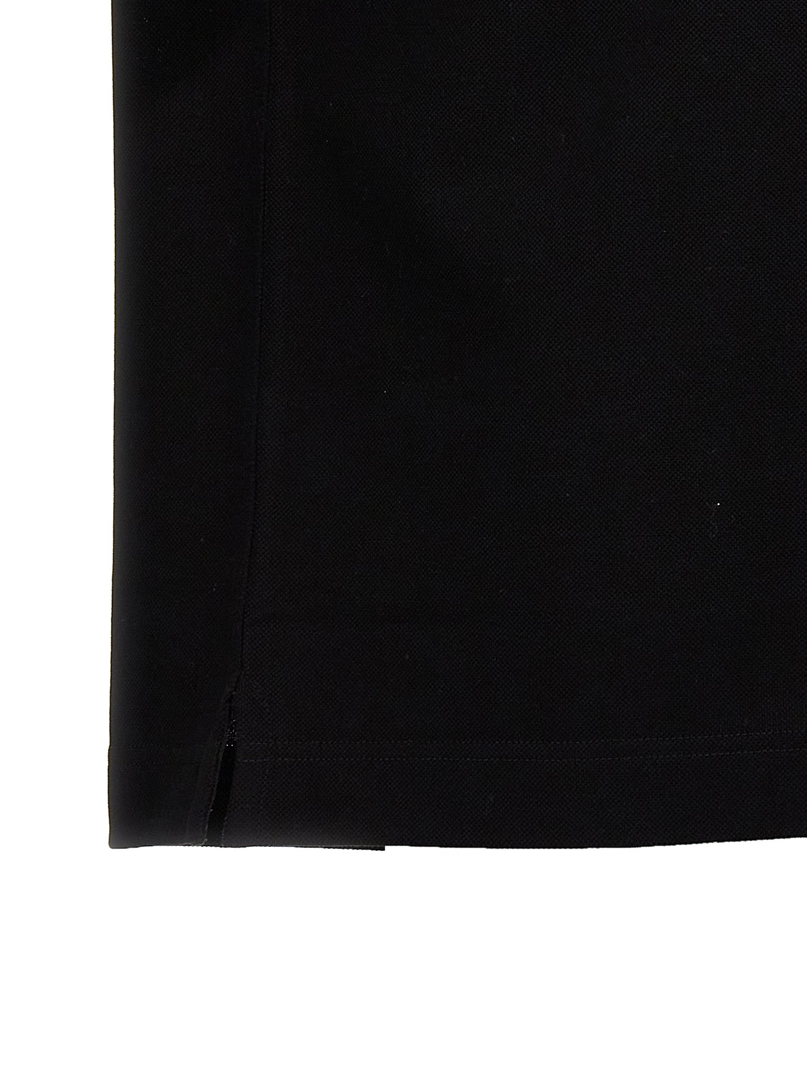 Black Cotton Polo Shirt