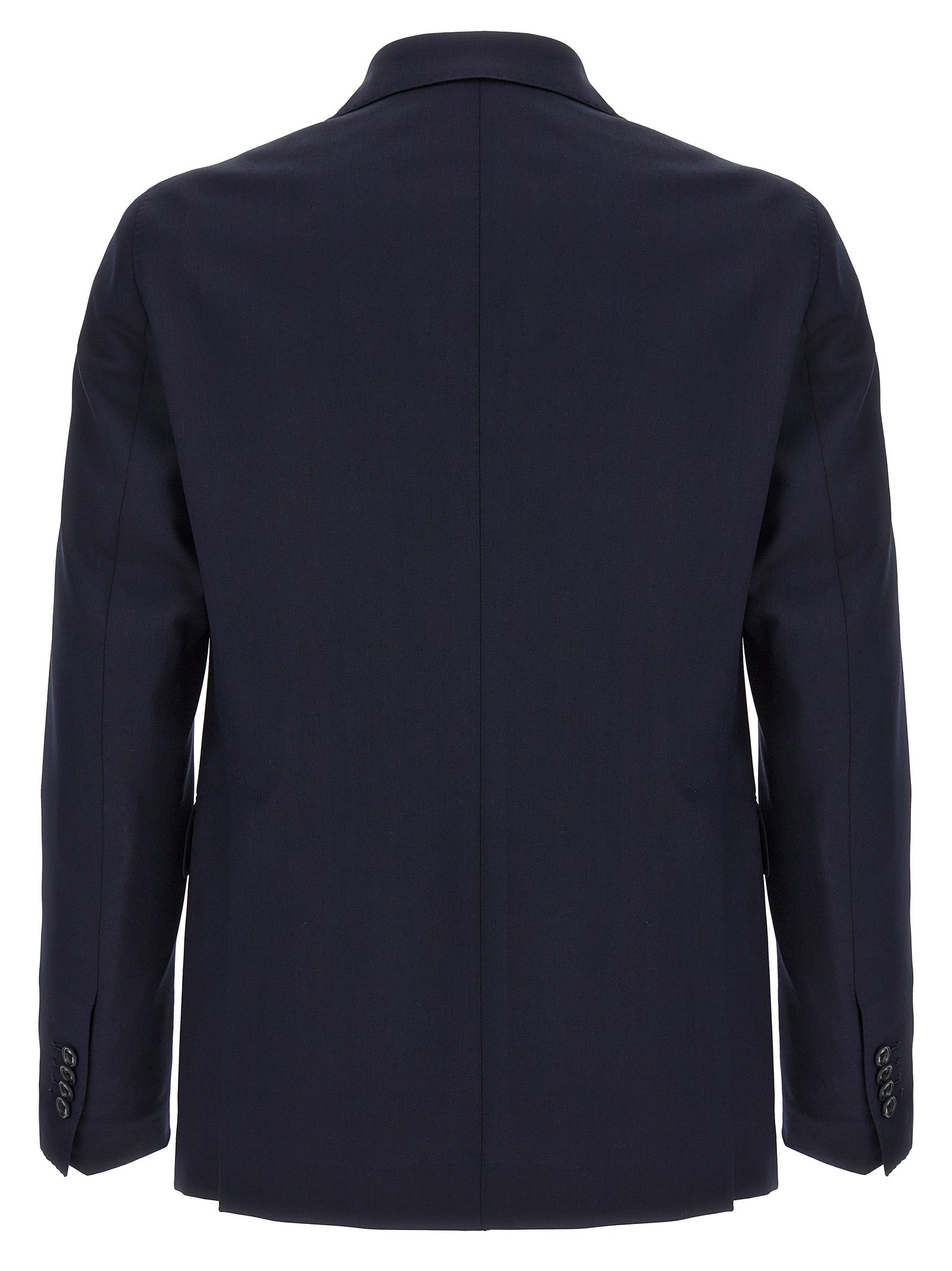 Blue Virgin Wool Two-Piece Suit