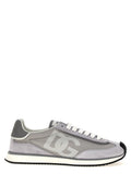 Gray Calfskin Athletic Sneakers