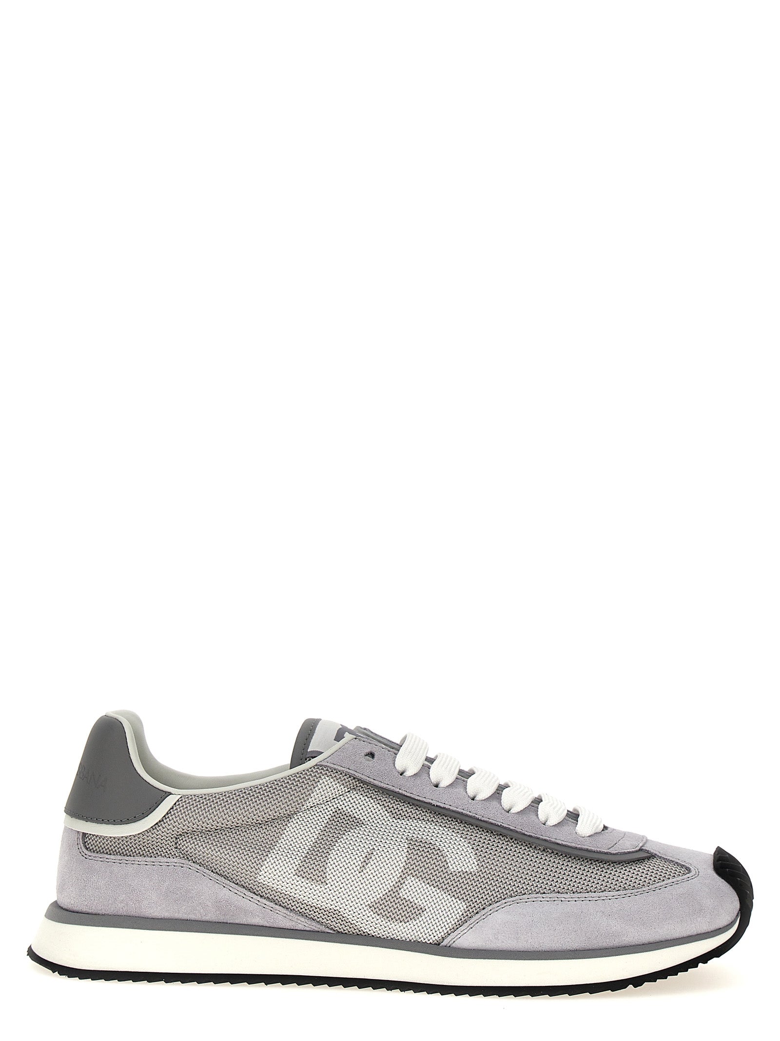 Gray Calfskin Athletic Sneakers