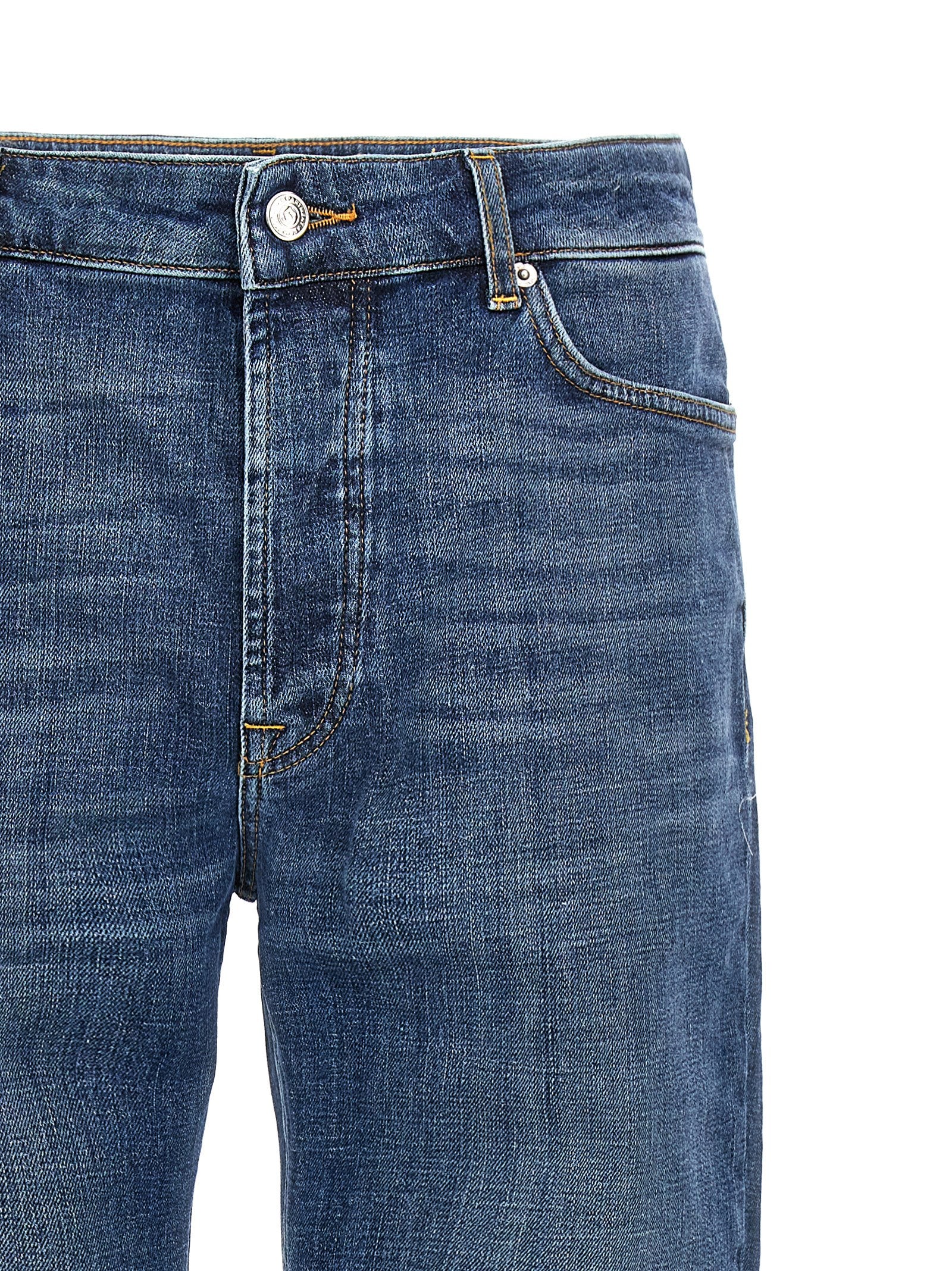Blue Cotton Jeans Denim