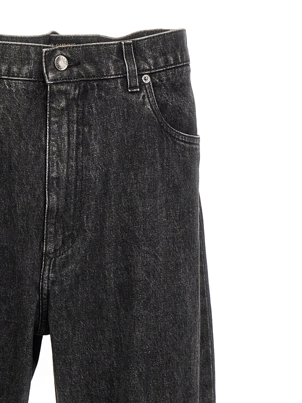 Black Cotton Relaxed Fit Jeans