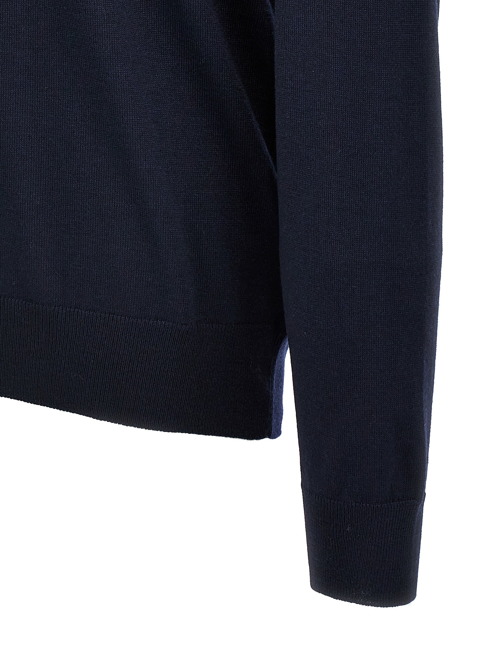 Blue Virgin Wool Cardigan