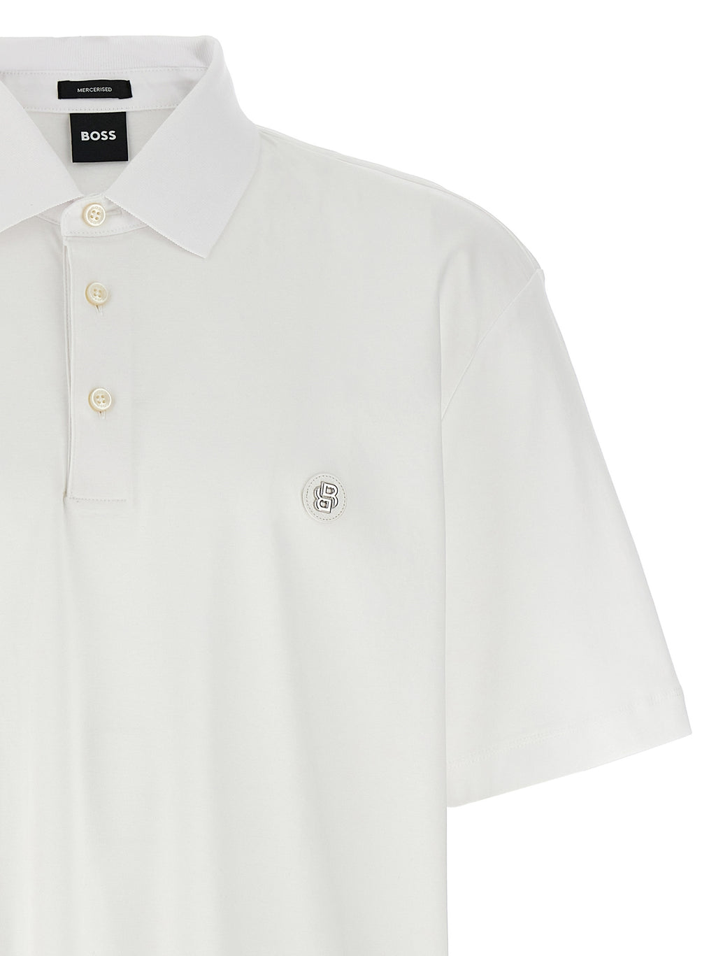 White Cotton Polo Shirt