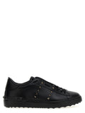 Black Calfskin Low Top Sneakers