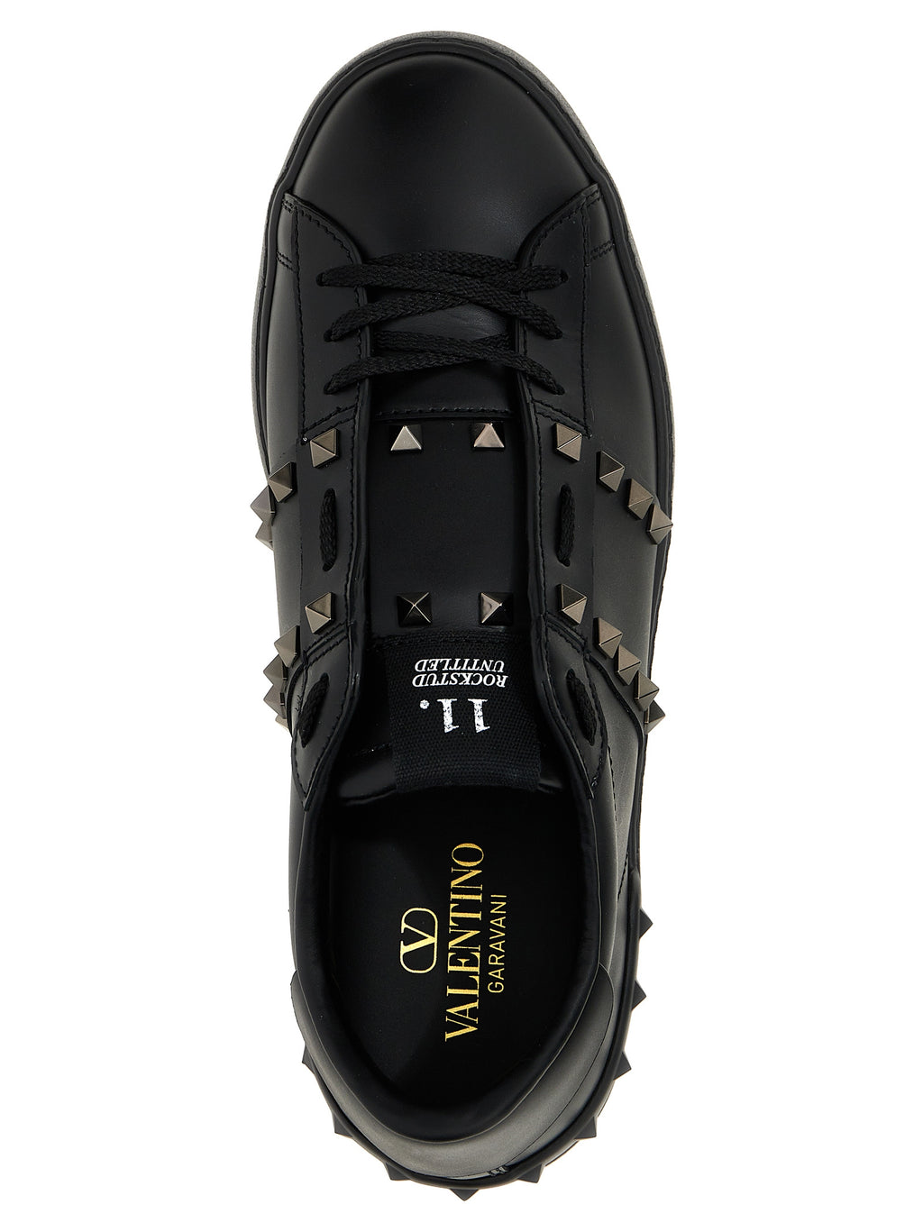 Black Calfskin Low Top Sneakers