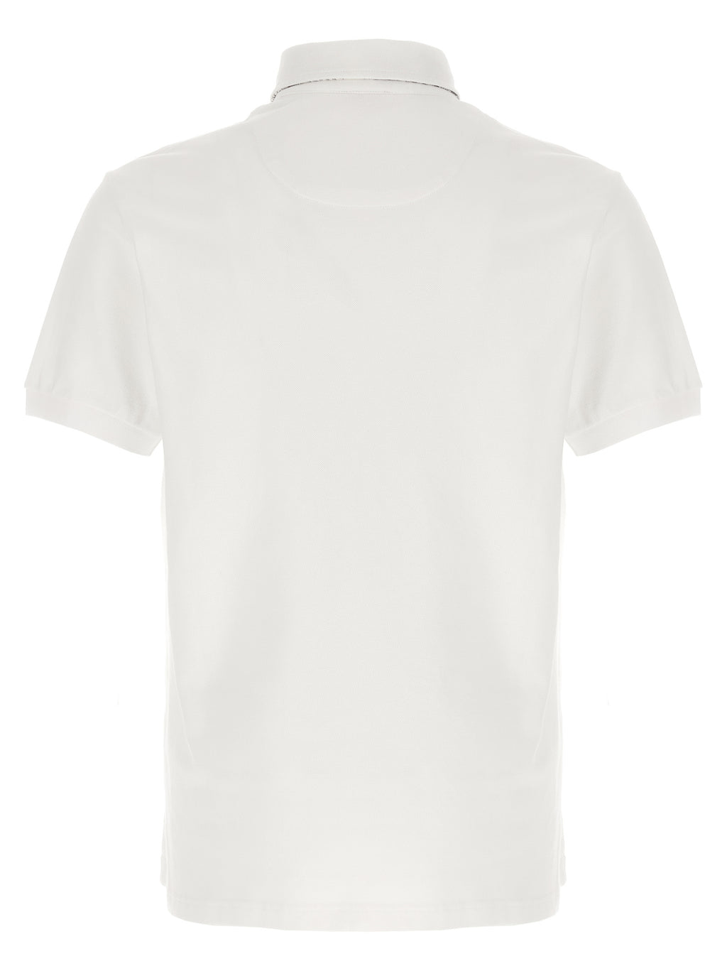 White Cotton Polo Shirt