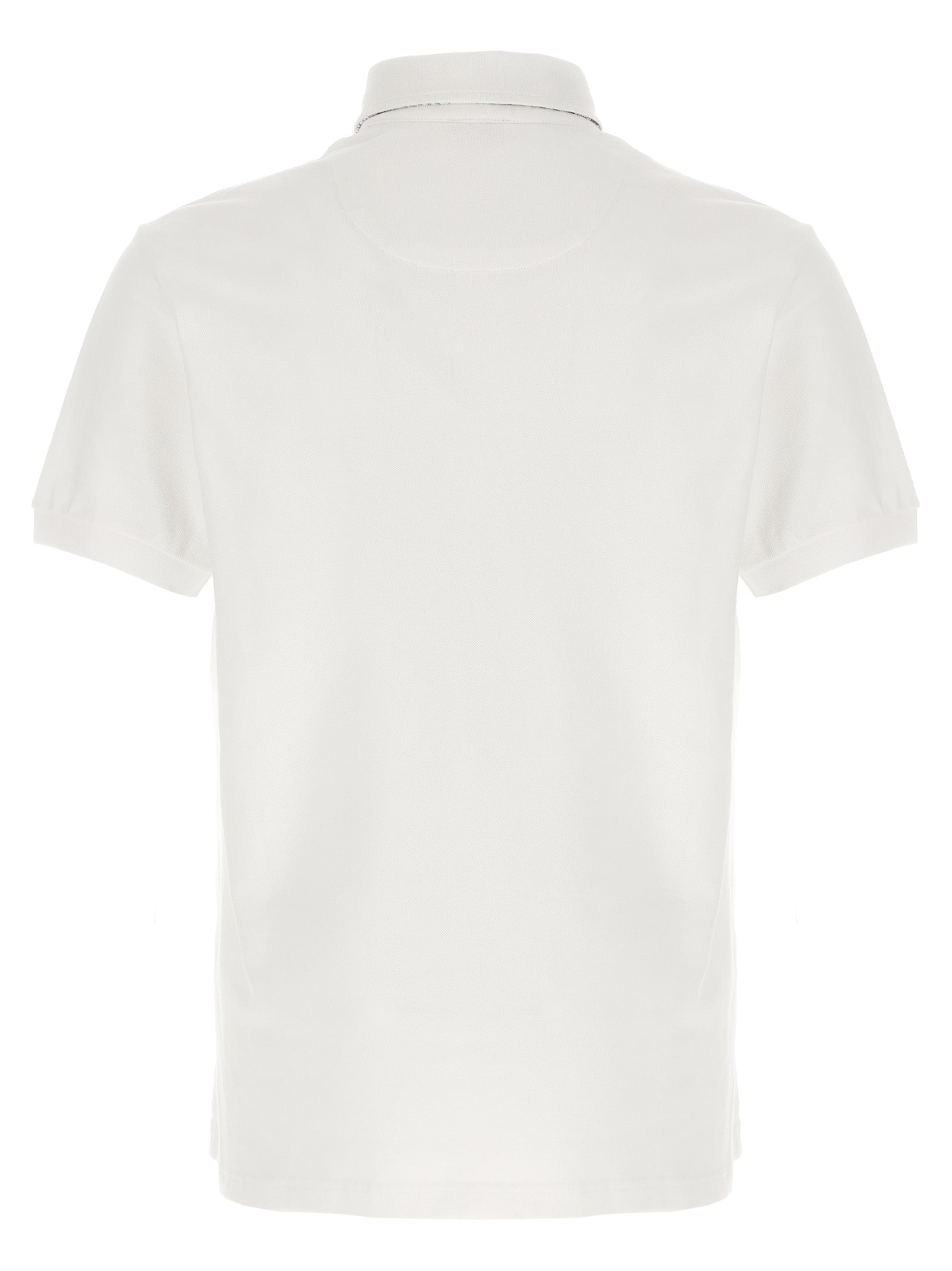 White Cotton Polo Shirt