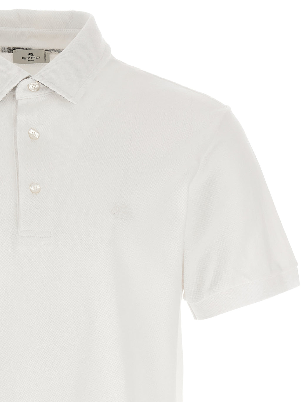 White Cotton Polo Shirt