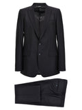 Blue Virgin Wool Two-Piece Suit