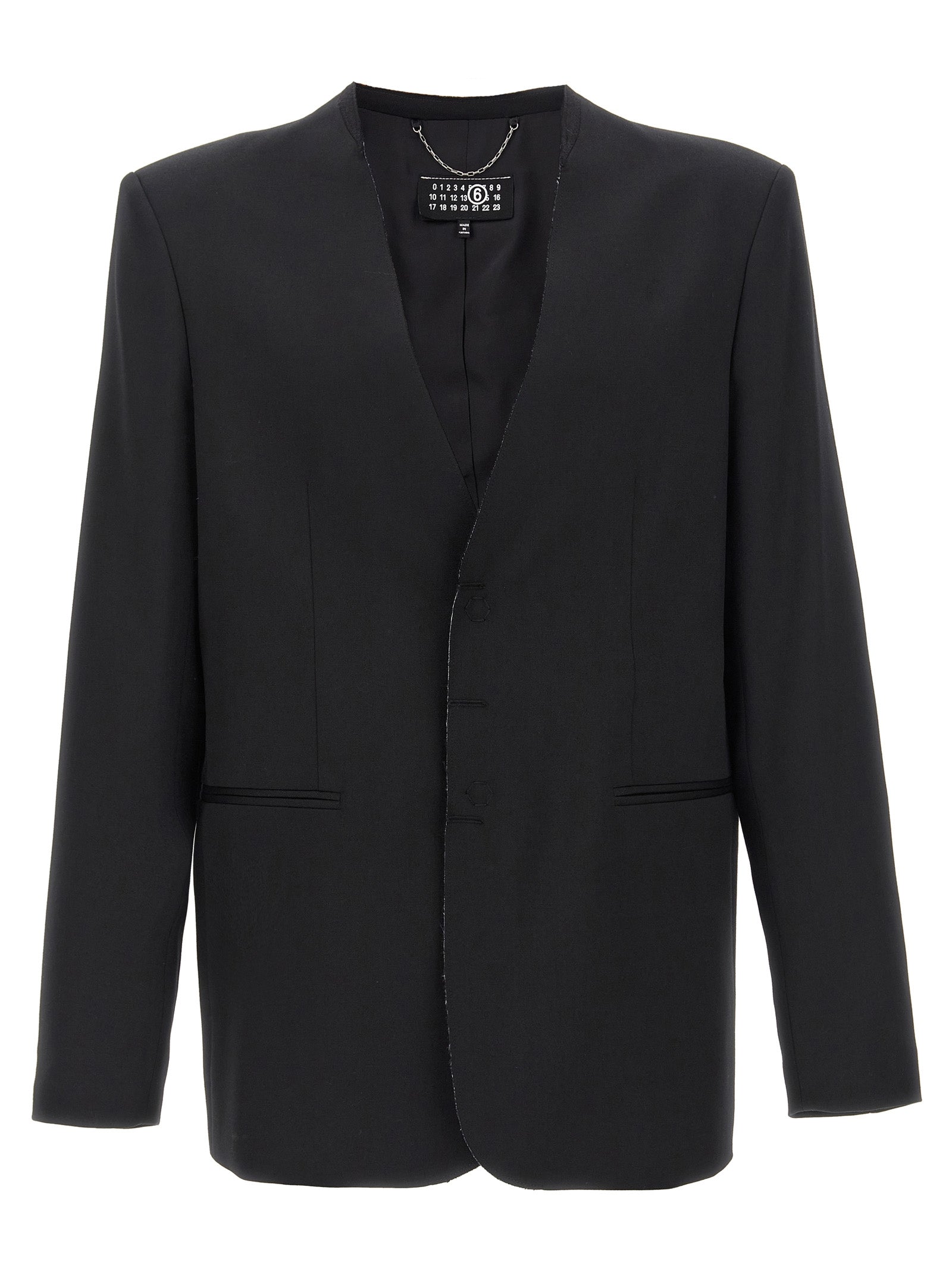 Black Polyester Blazer
