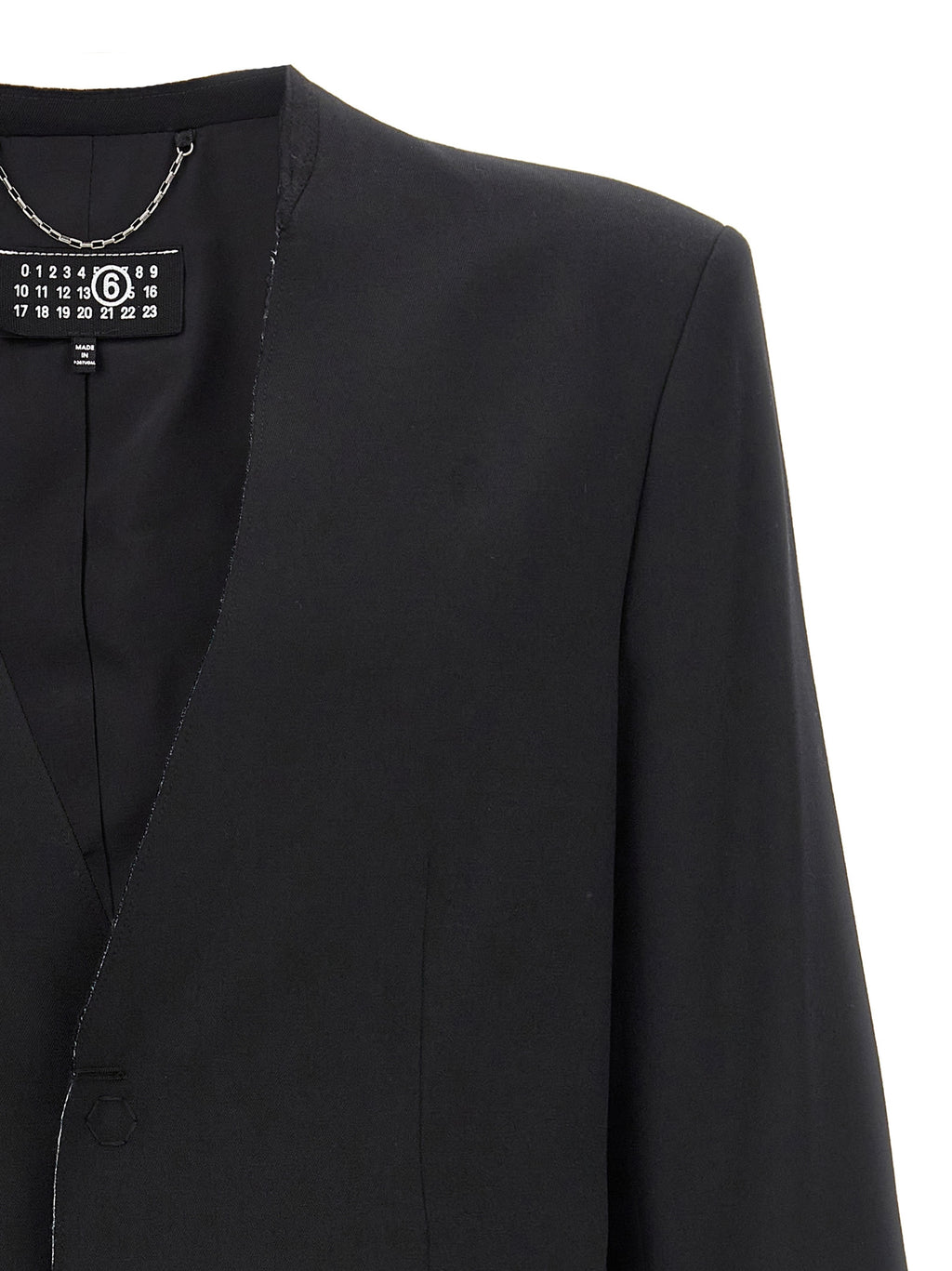 Black Polyester Blazer