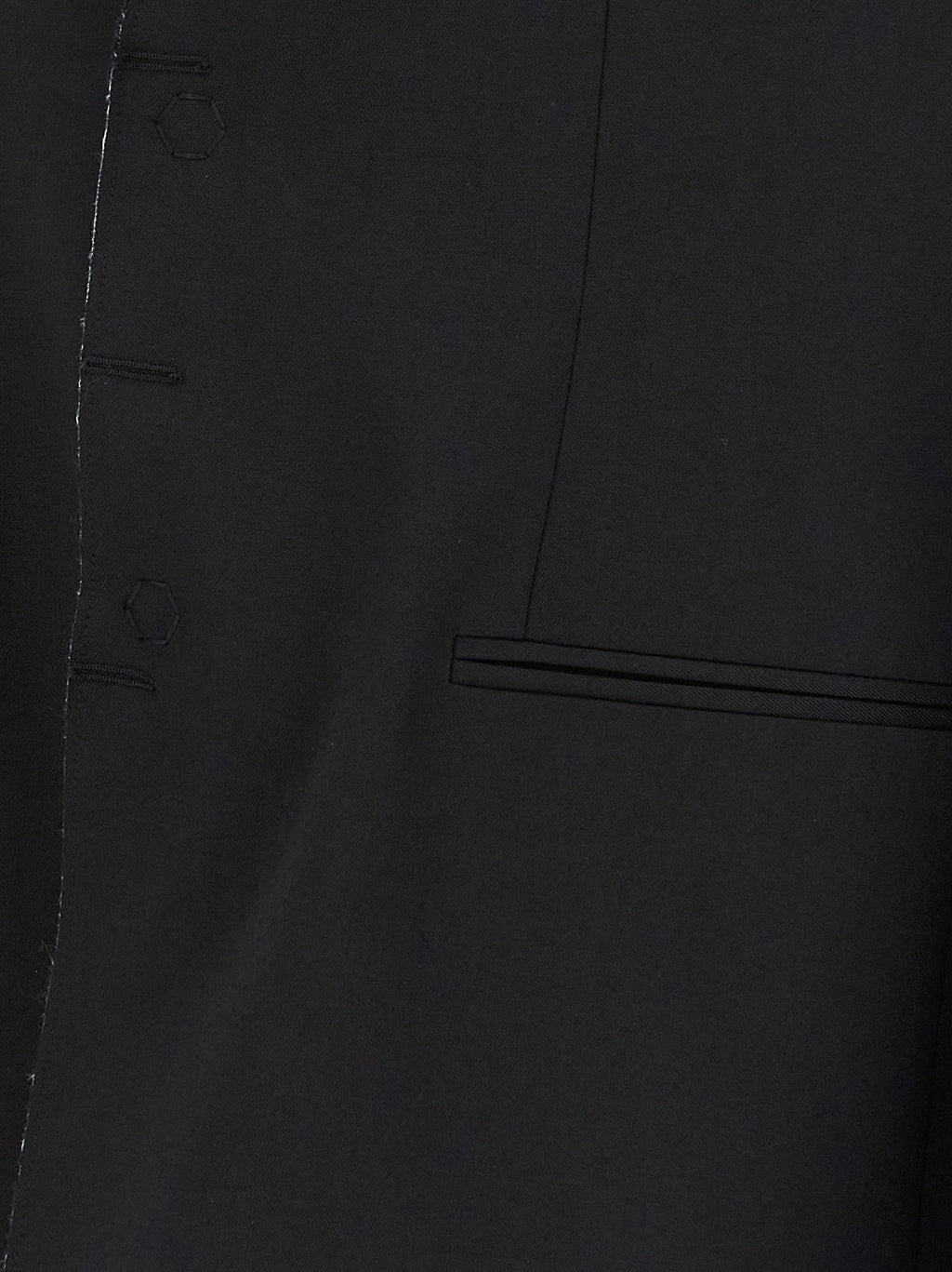 Black Polyester Blazer