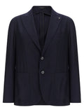 Blue Silk Blazer