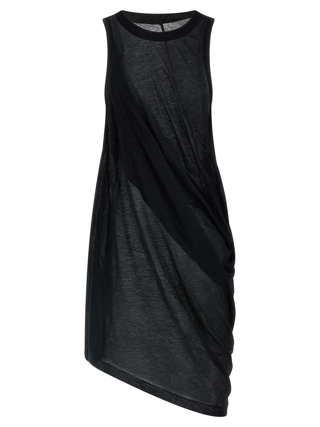 Black Cotton Casual Dress