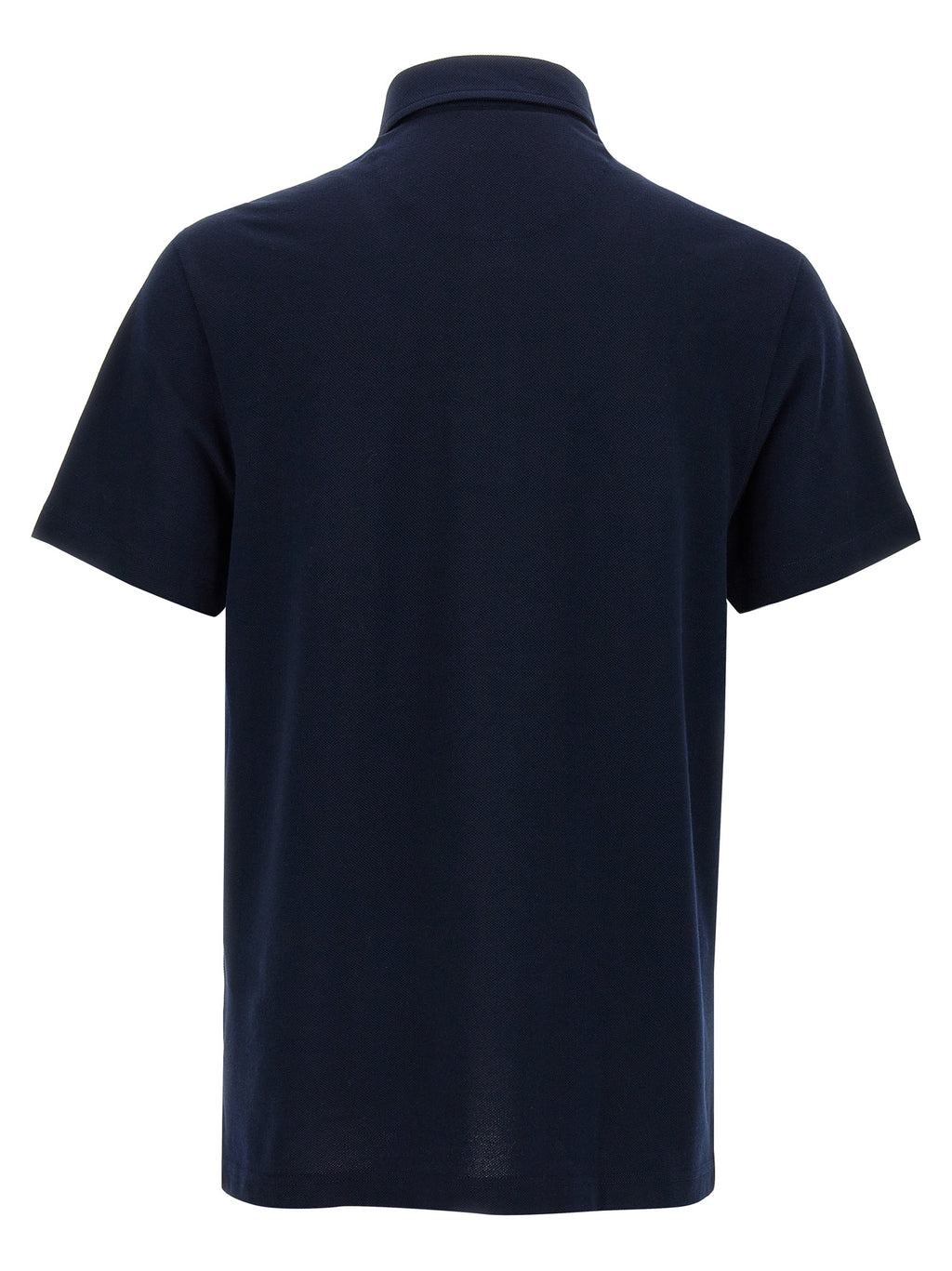 Blue Cotton Polo Shirt
