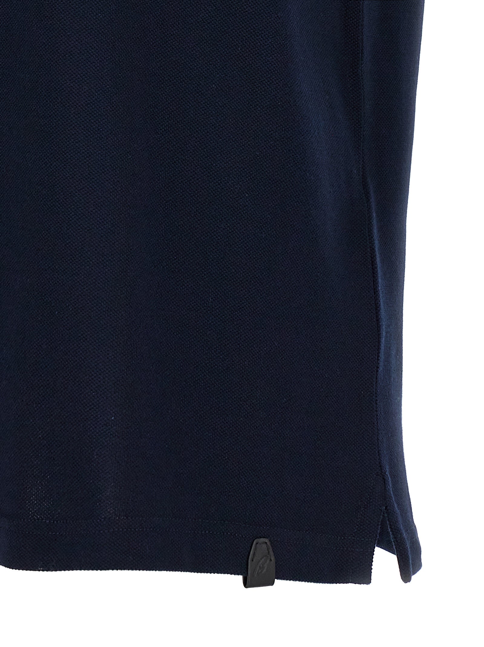Blue Cotton Polo Shirt