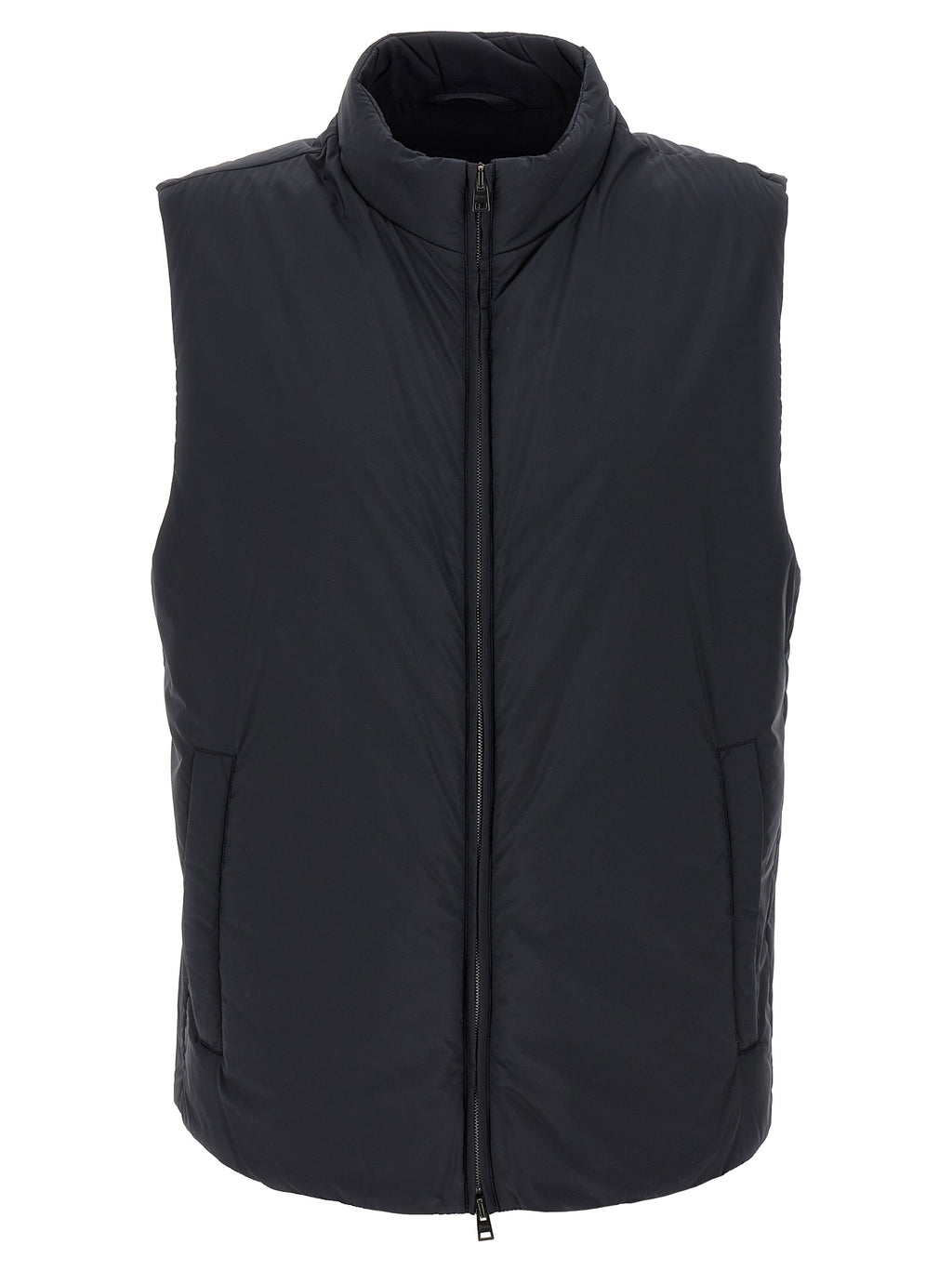 Black Polyamide Sleeveless Jacket