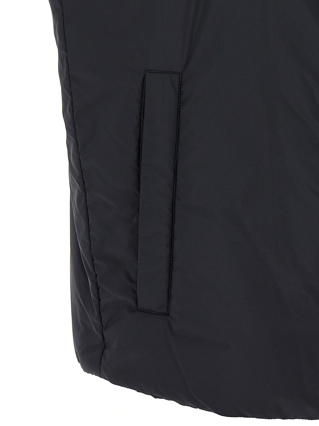 Black Polyamide Sleeveless Jacket