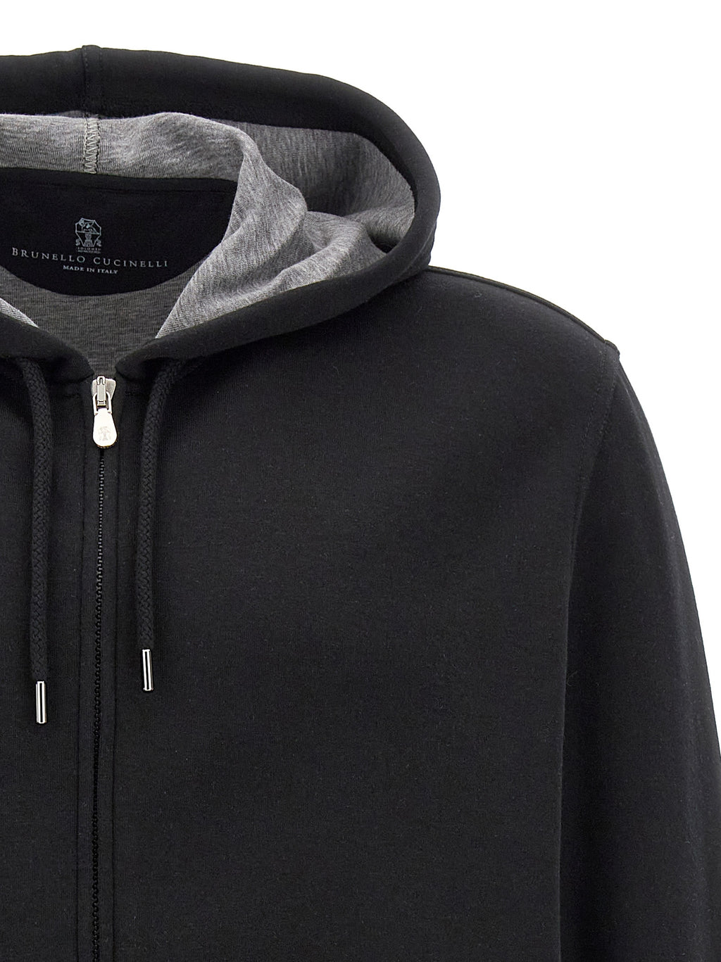 Black Cotton Sweatshirt