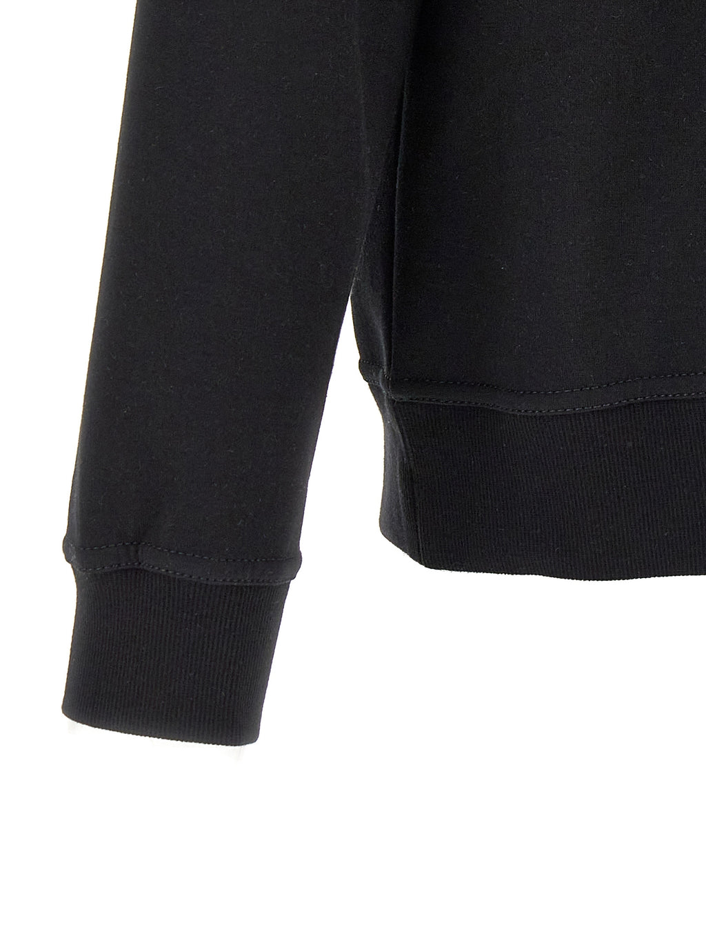 Black Cotton Sweatshirt