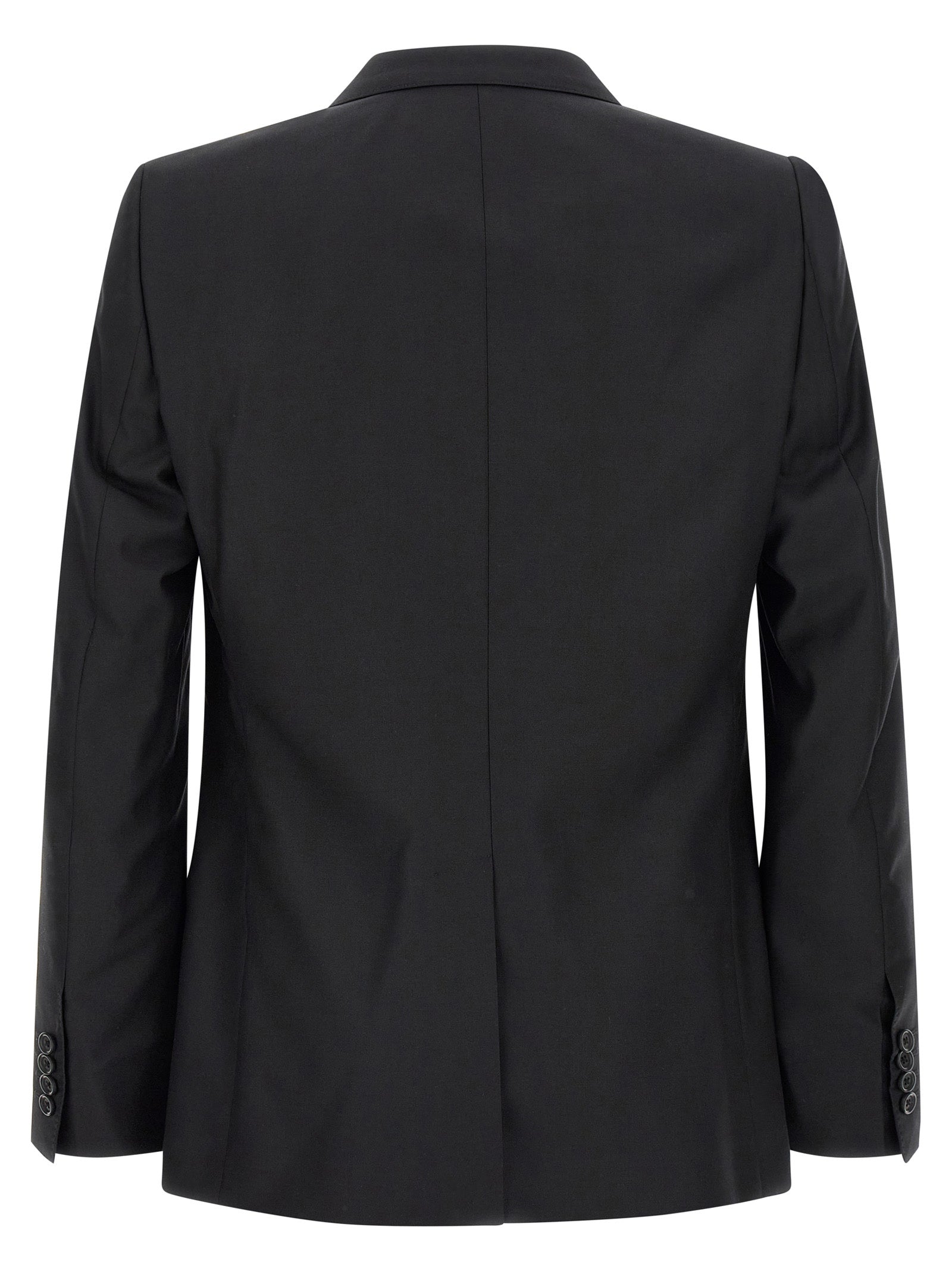 Black Virgin Wool Two-Piece Suit