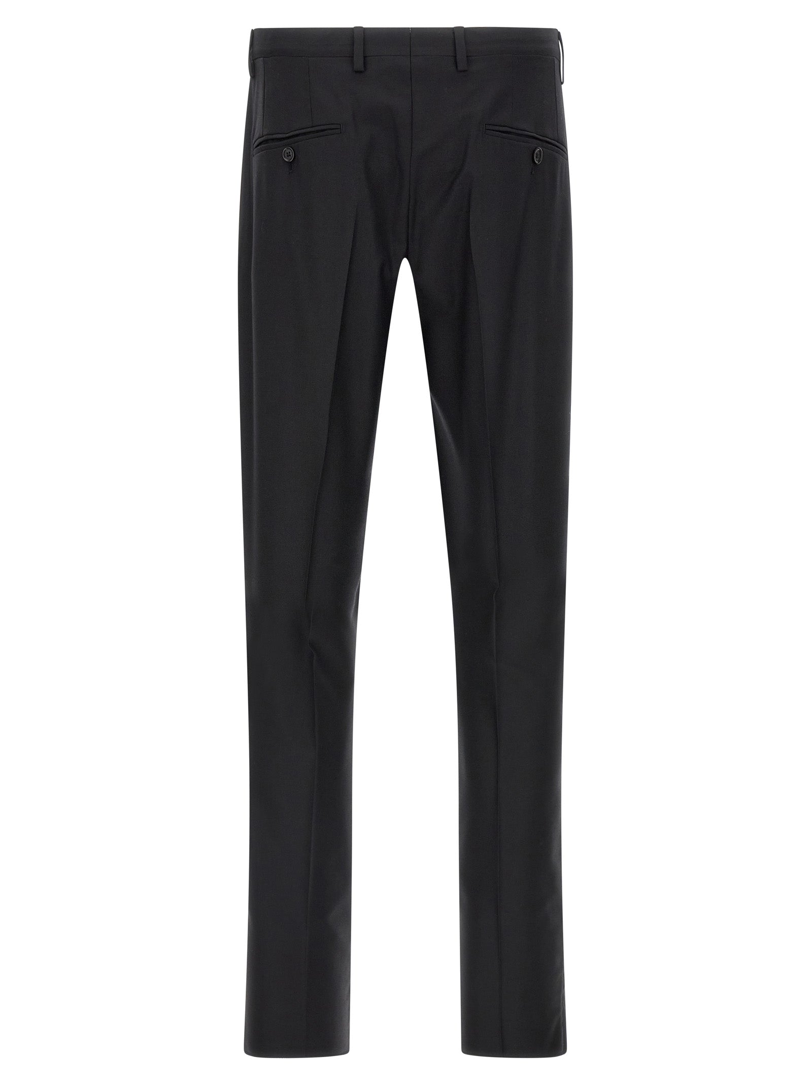 Black Virgin Wool Two-Piece Suit