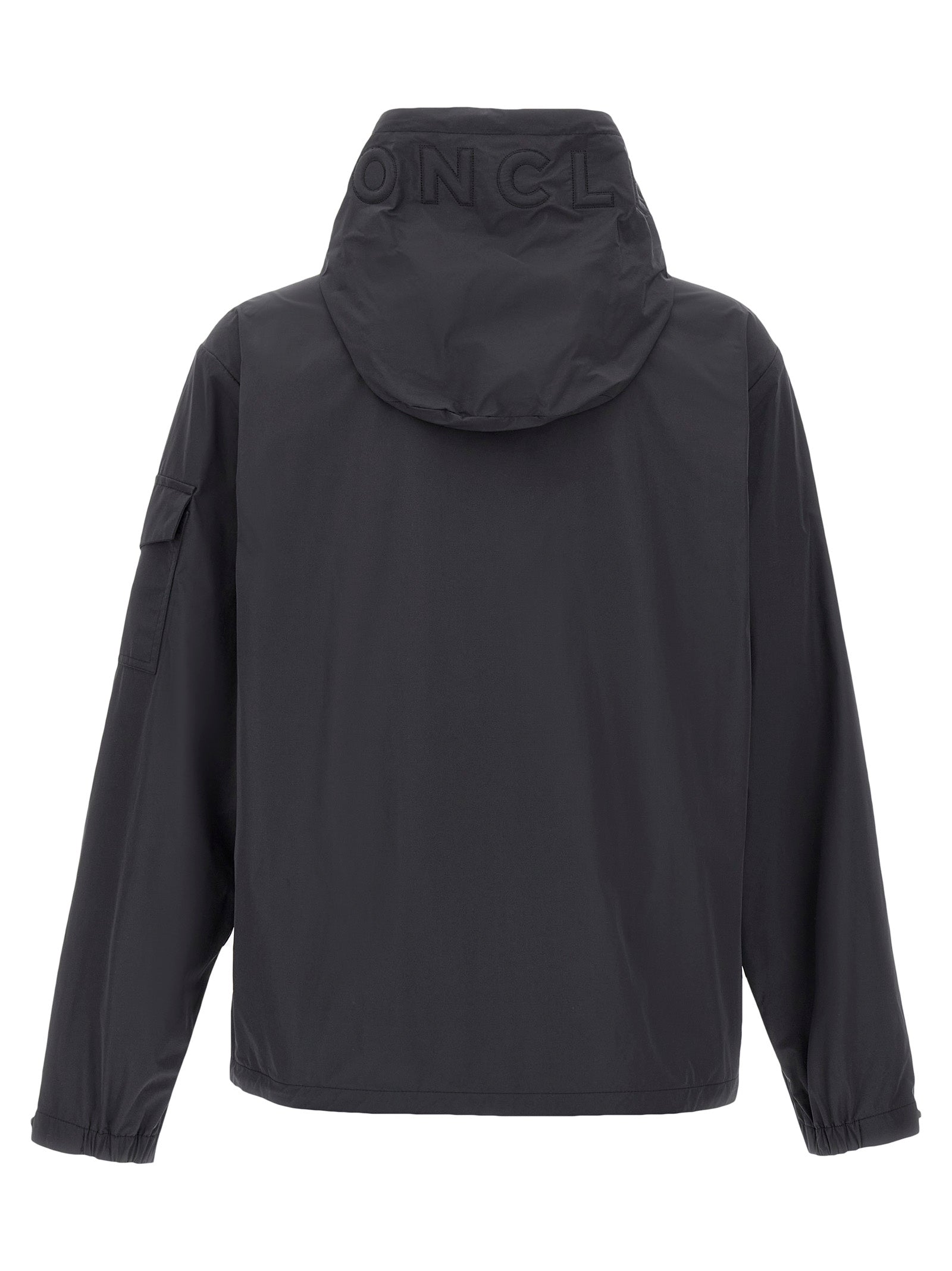 Black Polyester Shell Jacket