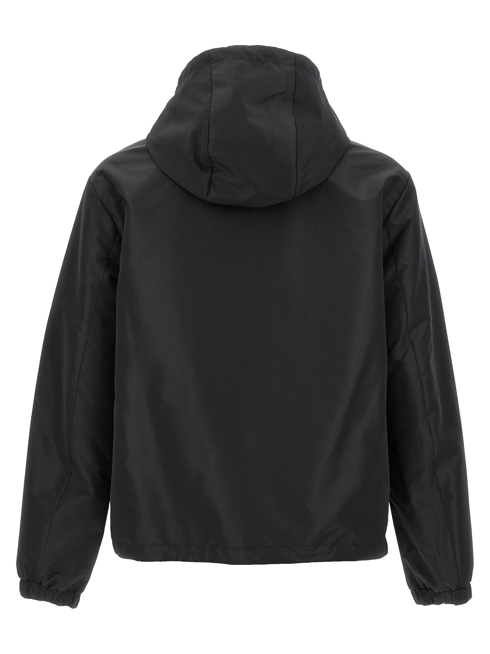 Black Polyester Shell Jacket