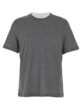 Gray Silk T-Shirt