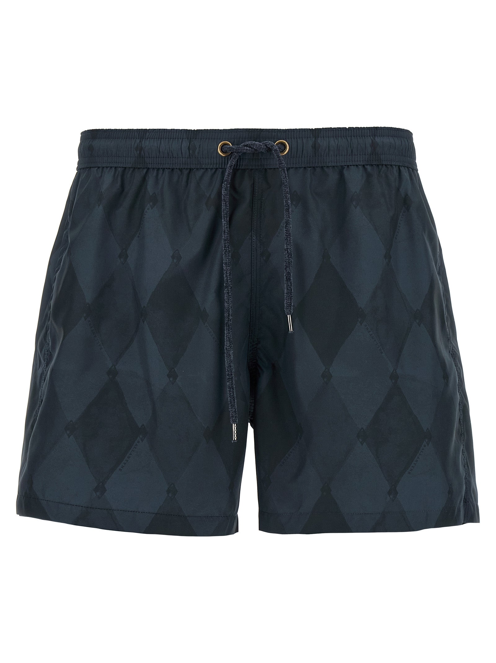 Blue Polyester Swim Shorts