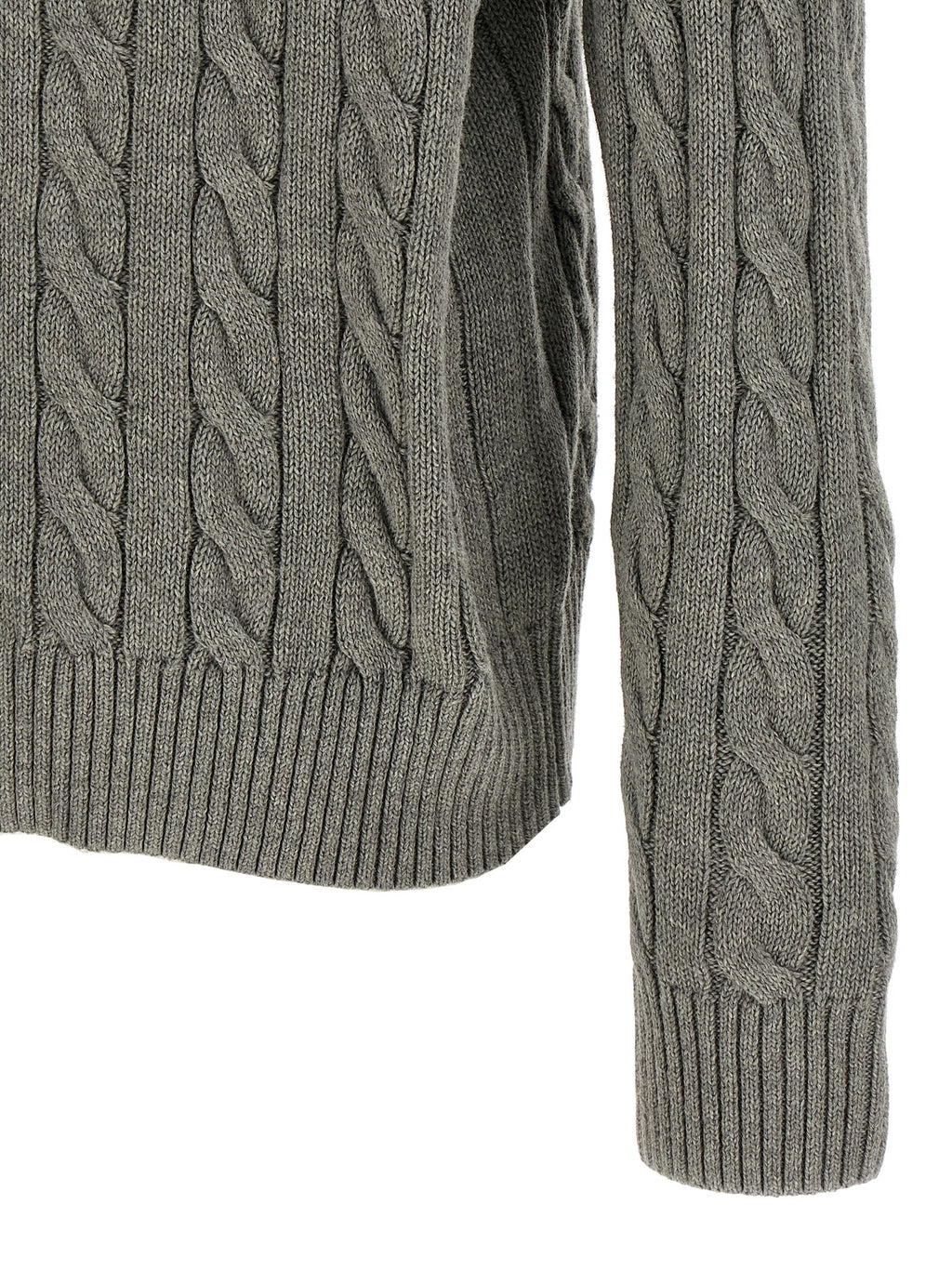 Gray Cotton Cardigan