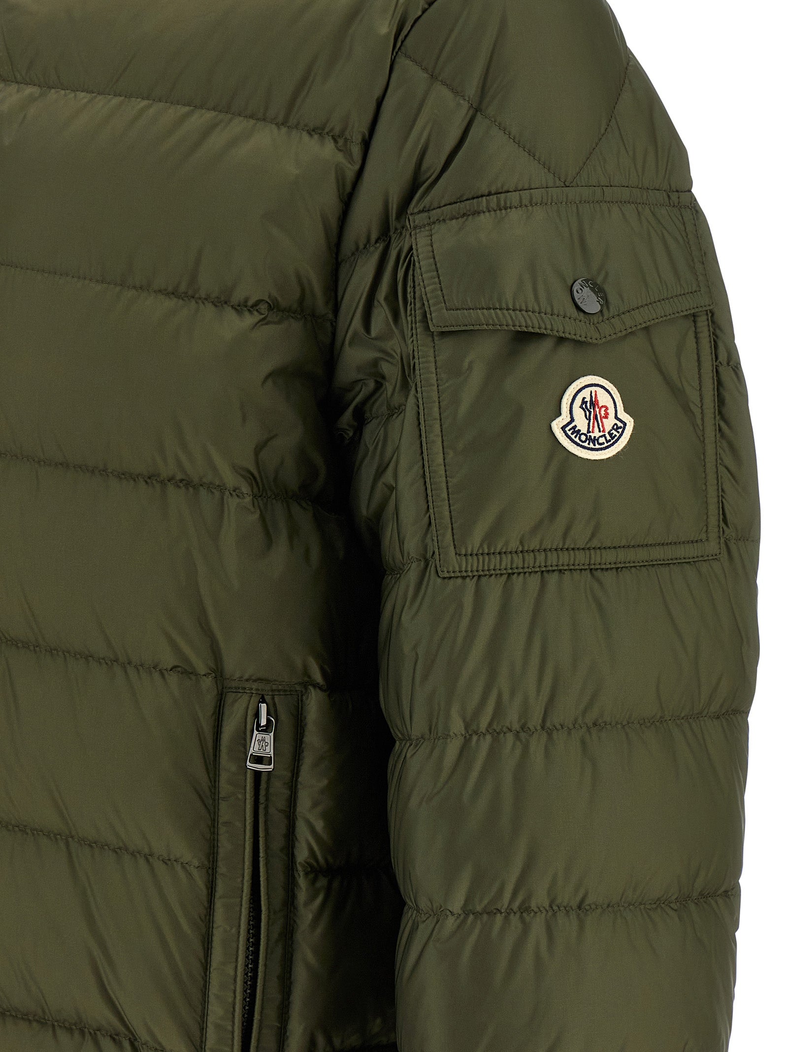 Bicolor Polyamide Full-Length Jacket