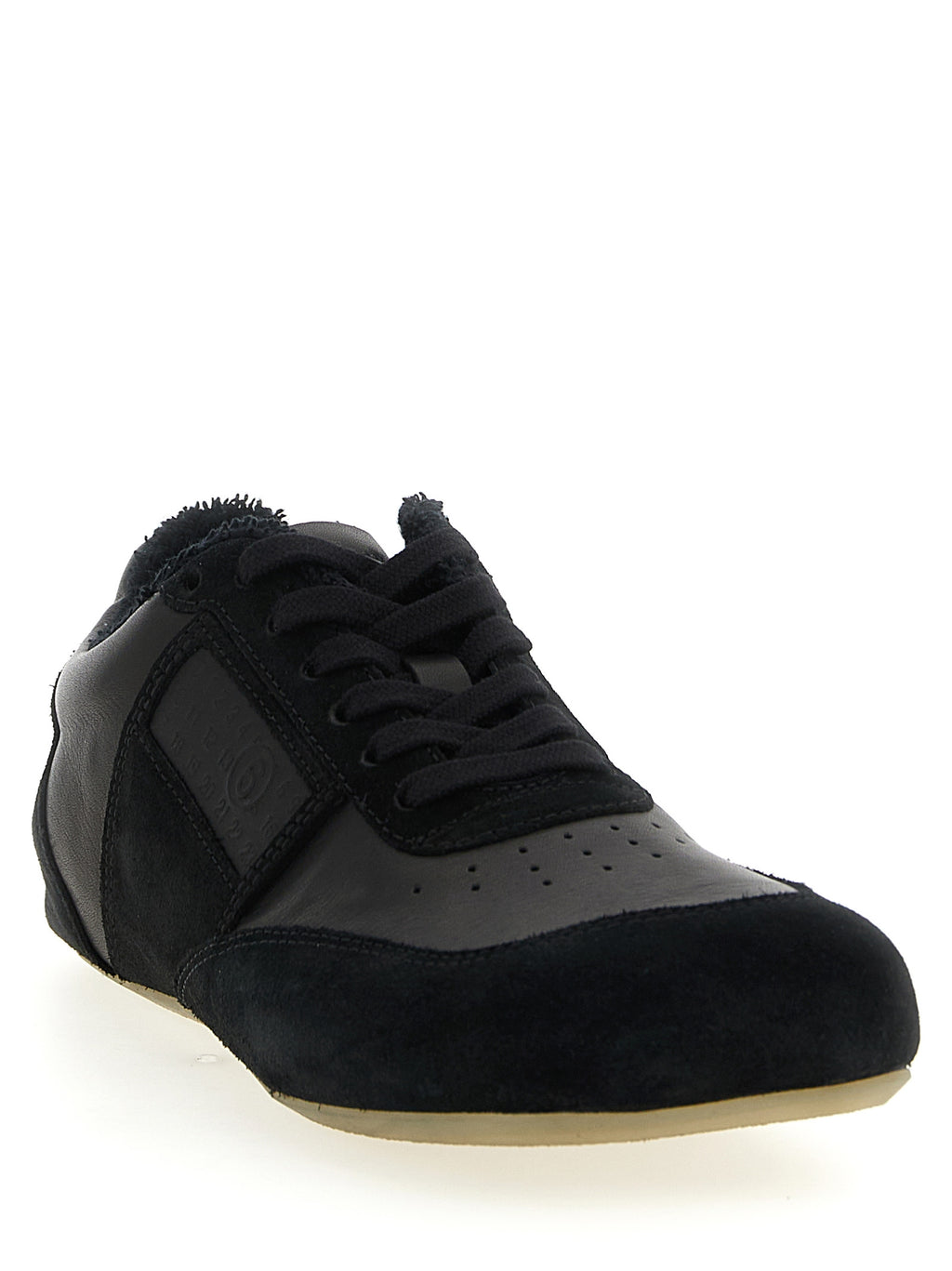 Black Calfskin Athletic Sneakers