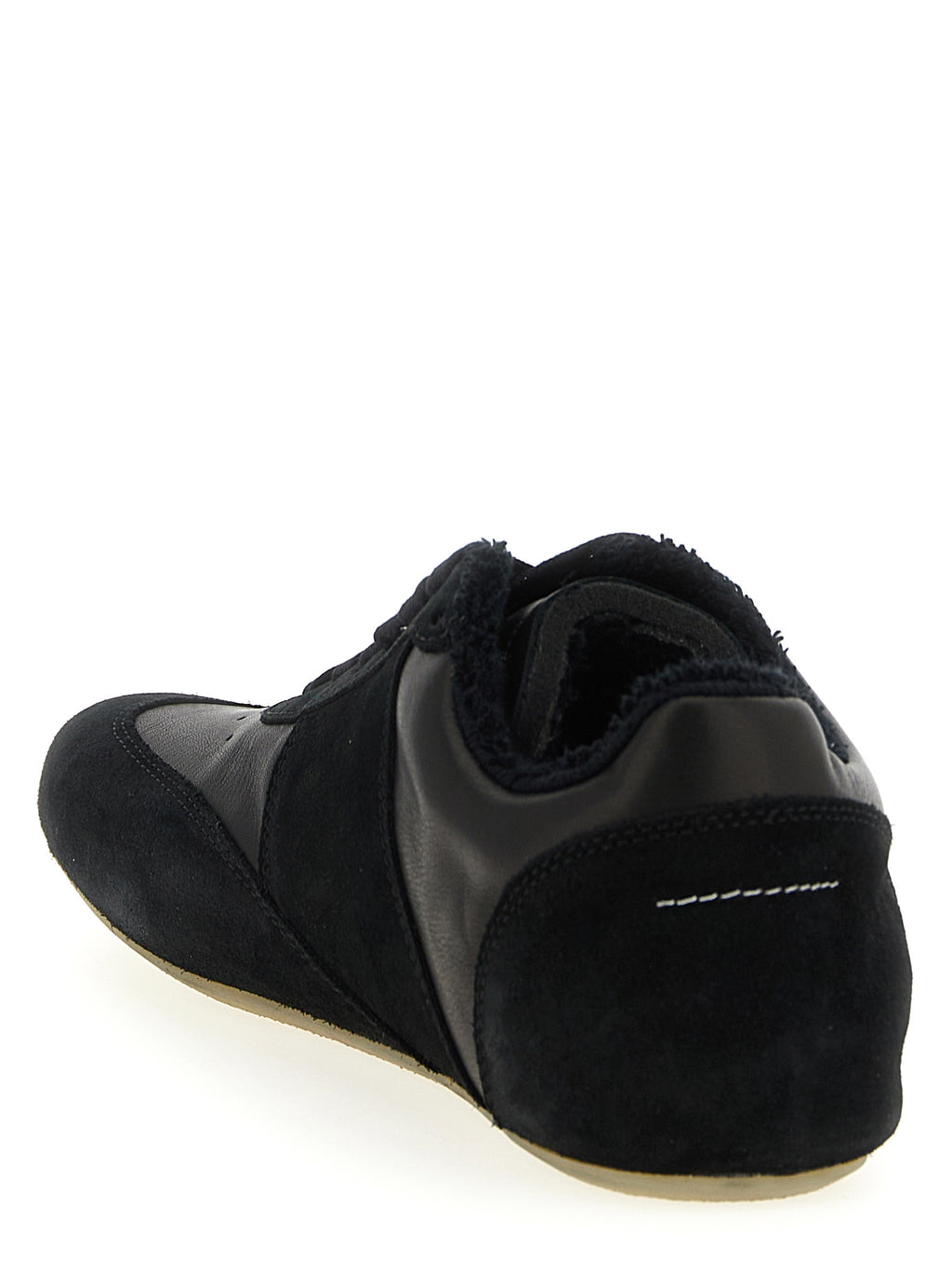 Black Calfskin Athletic Sneakers