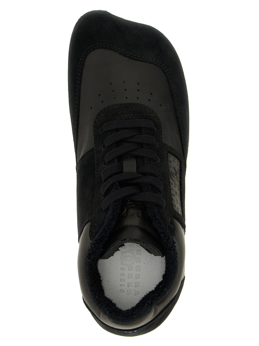 Black Calfskin Athletic Sneakers