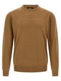 Beige Virgin Wool Cardigan