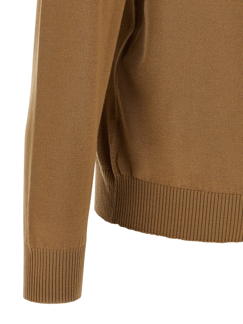 Beige Virgin Wool Cardigan