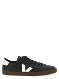 Bicolor Genuine Leather Low Top Sneakers