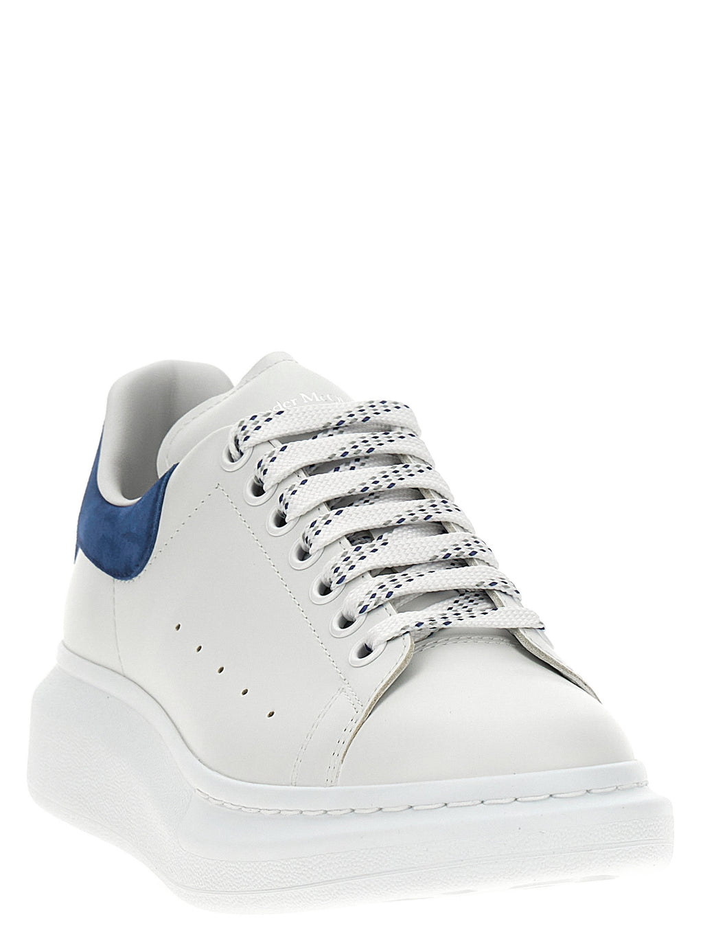Blue Calfskin Chunky Sneakers