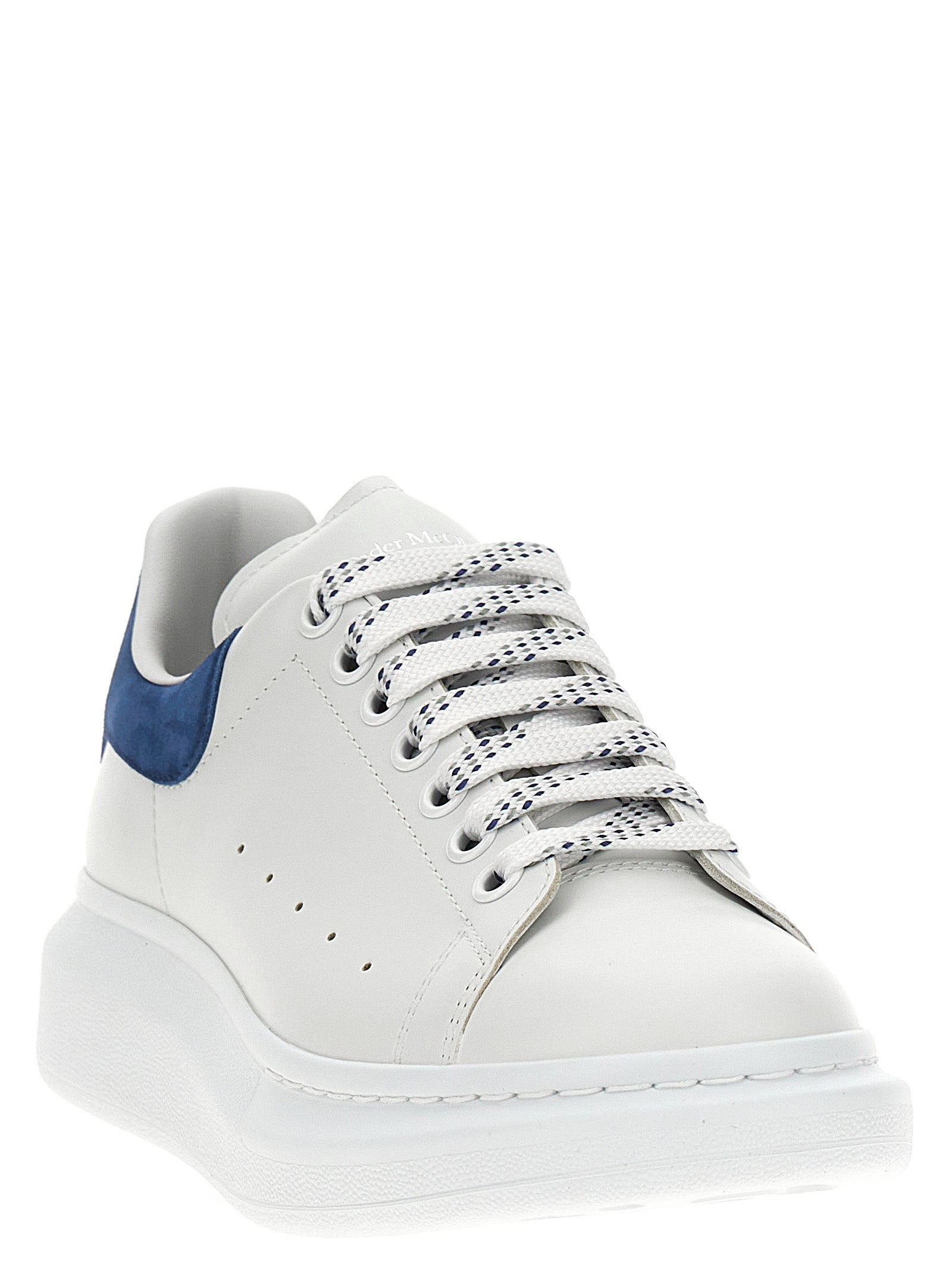 Blue Calfskin Chunky Sneakers