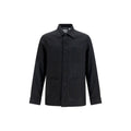 Black Linen Denim Jacket