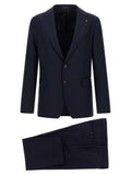 Blue Virgin Wool Two-Piece Suit