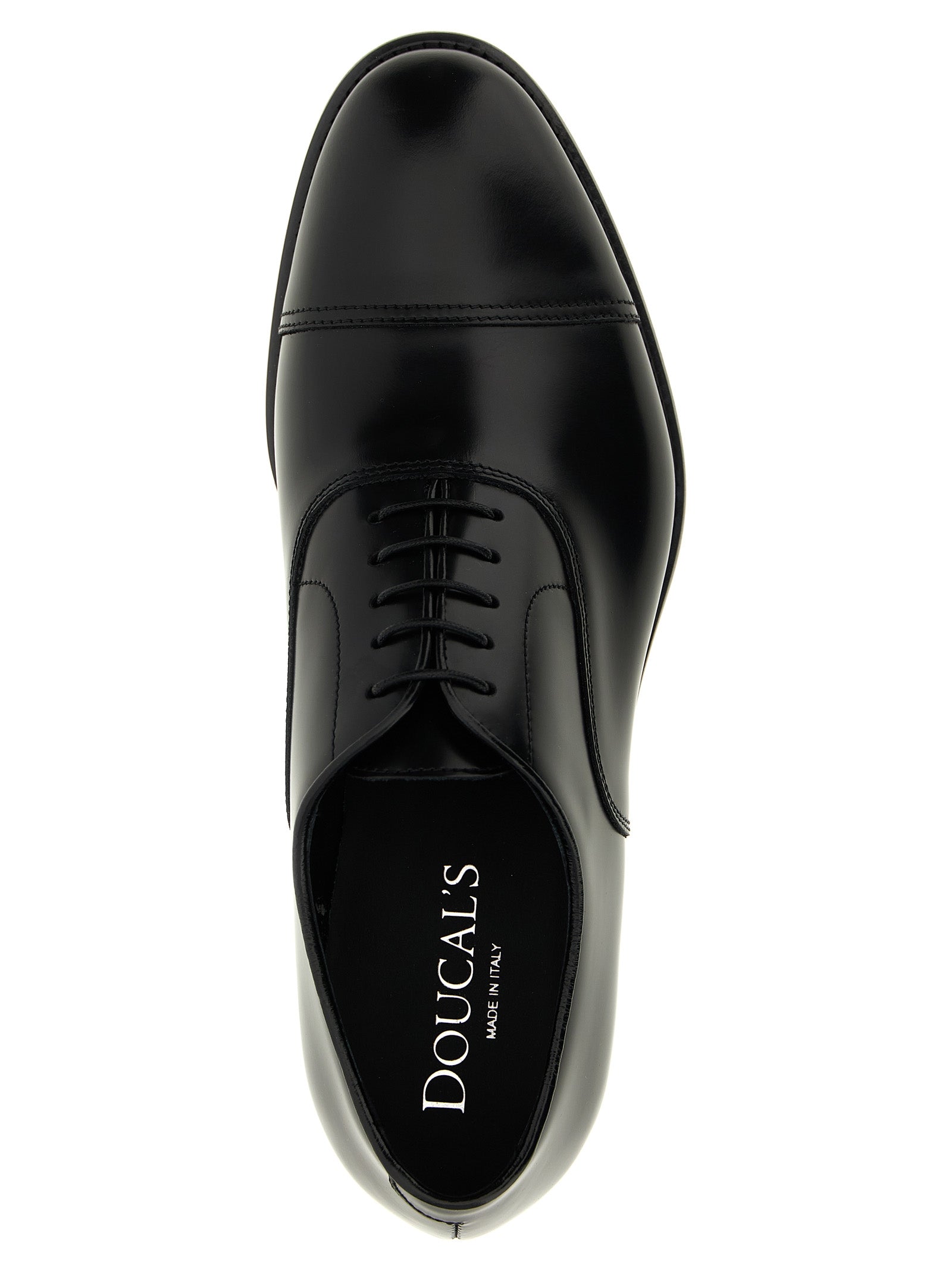 Black Calfskin Oxfords And Derbies