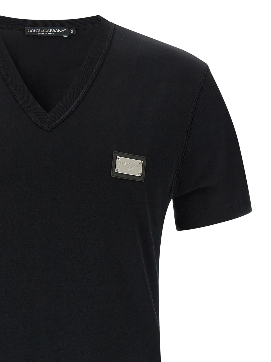 Black Cotton T-Shirt